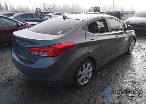 2013 Hyundai Elantra Limited z USA, uszkodzony, nr VIN 5NPDH4AE1DH164992